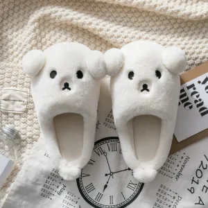 Plush Teddy Bear Slippers for Girls