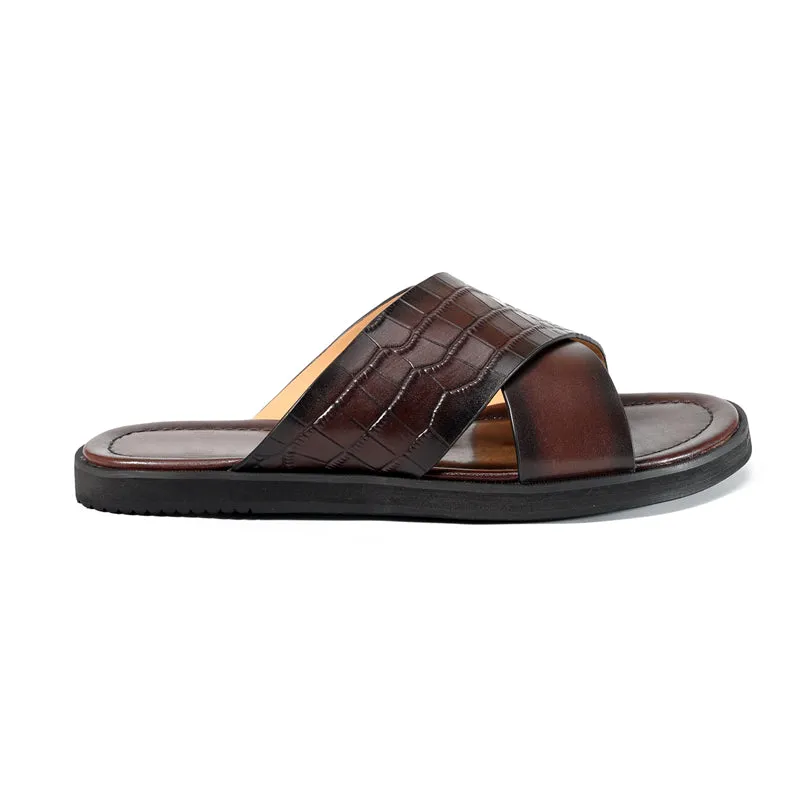 RomanLux Genuine Leather Casual Slippers