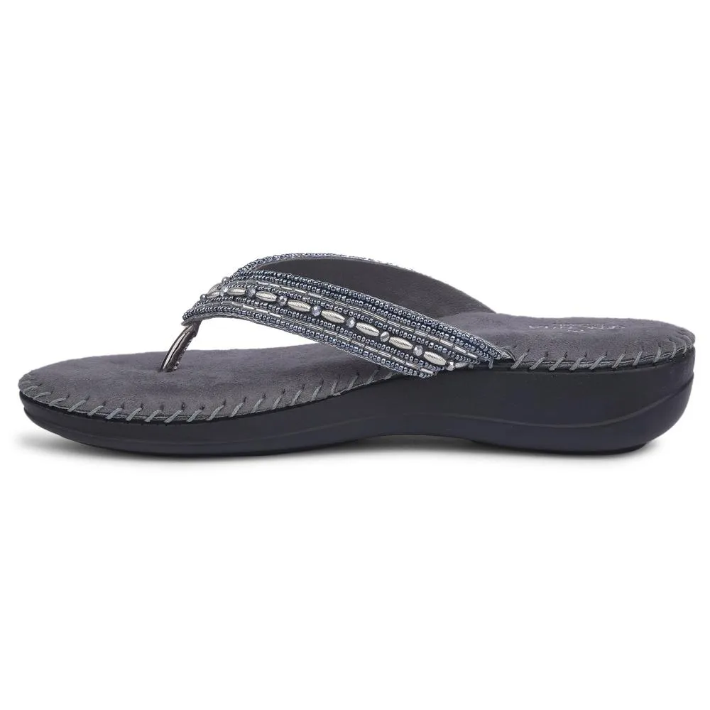 Senorita By Liberty Women STY-38 Grey Ethnic Sandal