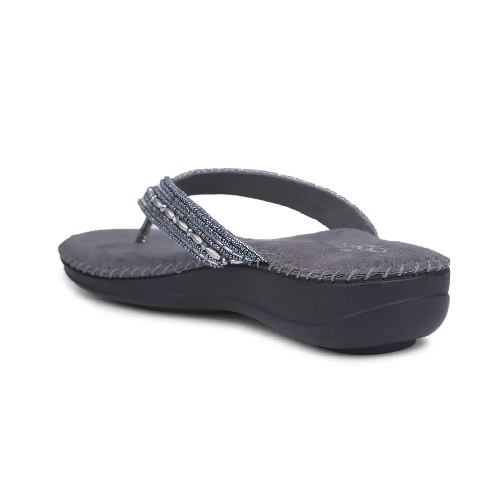 Senorita By Liberty Women STY-38 Grey Ethnic Sandal