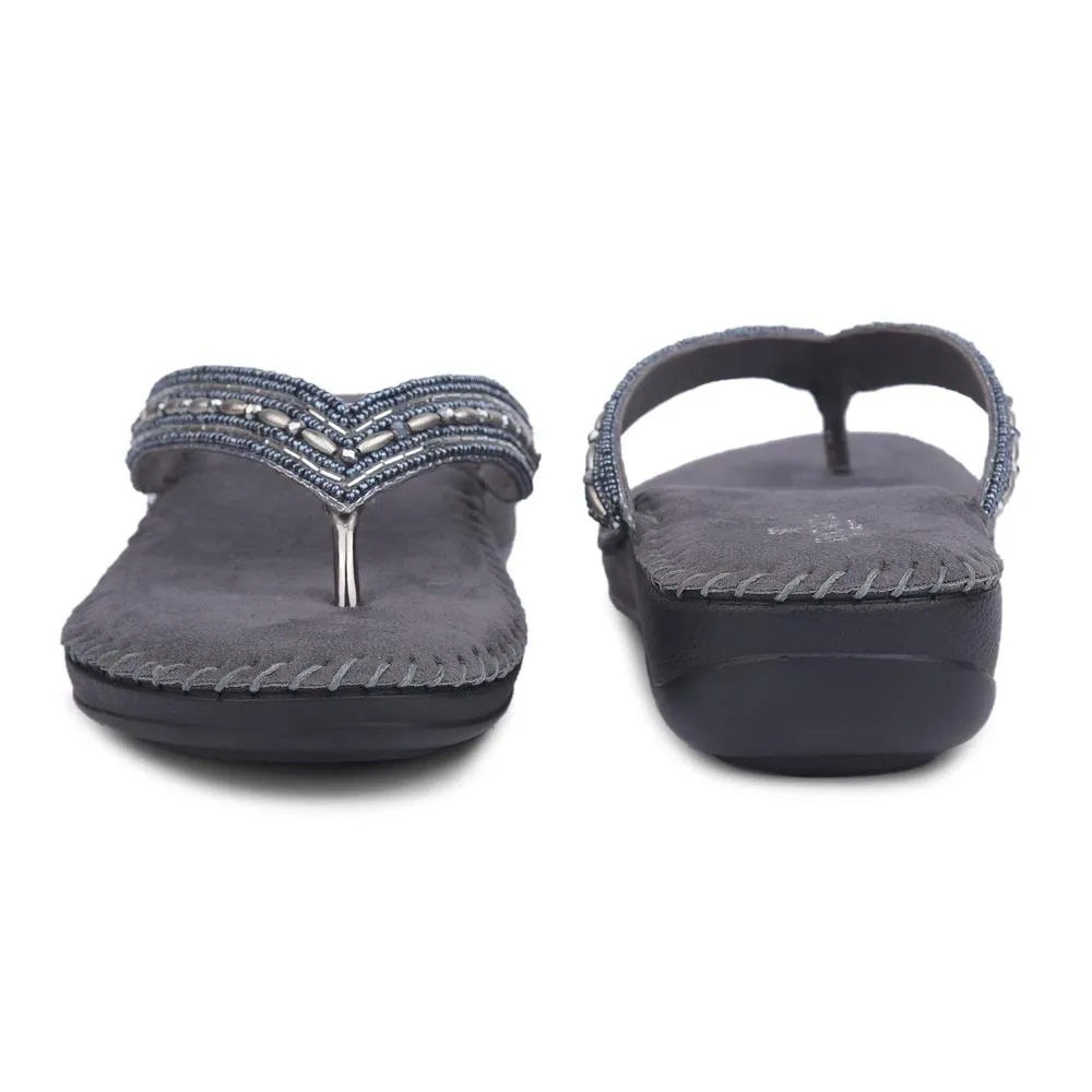 Senorita By Liberty Women STY-38 Grey Ethnic Sandal