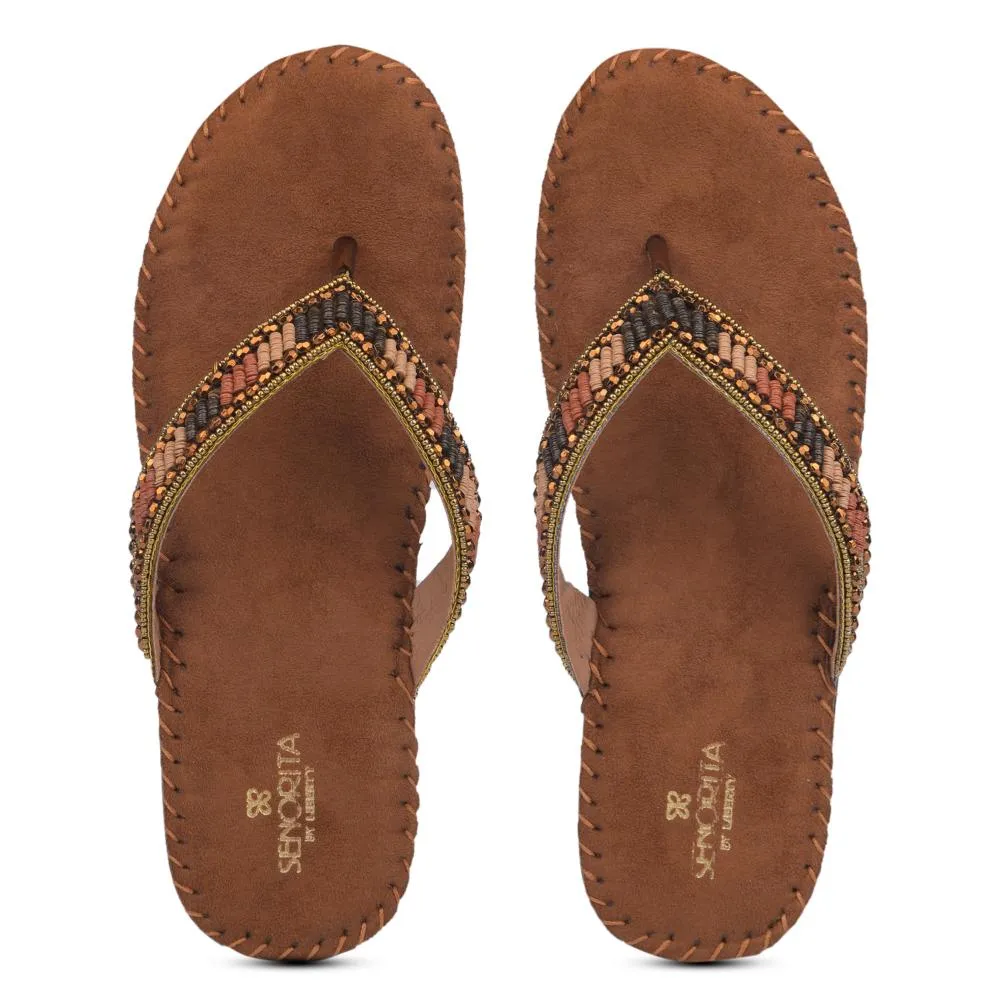 Senorita By Liberty Women STY-39 Brown Ethnic Sandal