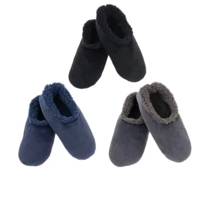 Snoozies Men's Modern Brushed Cord Slippers - Choice of 3