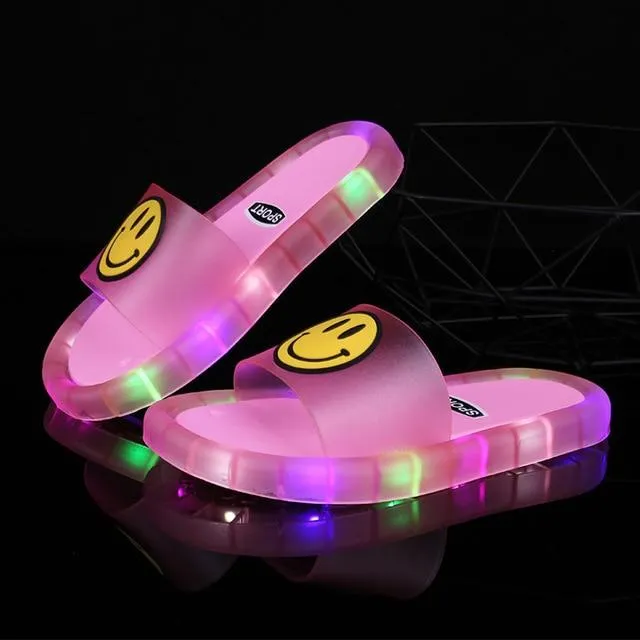 Sparkling Led Kids Slippers