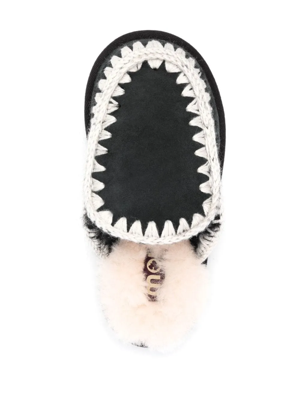 The Suede Shearling Slipper with Eskimo Stitch