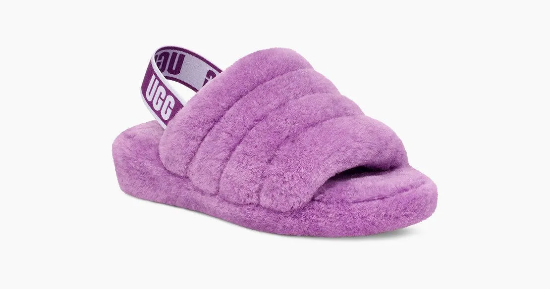 UGG Womens Fluff Yeah Slide Purple Sky