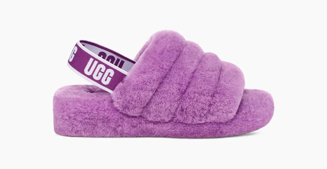 UGG Womens Fluff Yeah Slide Purple Sky