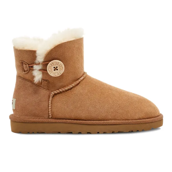 UGG Women's Mini Bailey Button II Chestnut