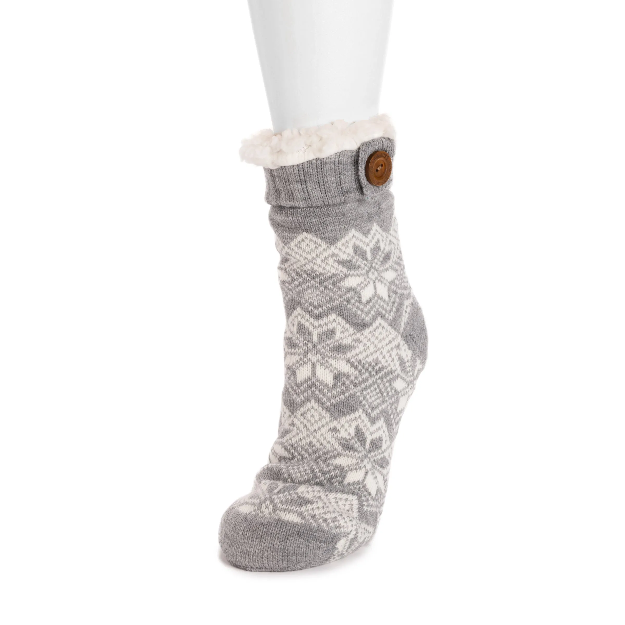 Women's Cuffed Cabin Sock with Button