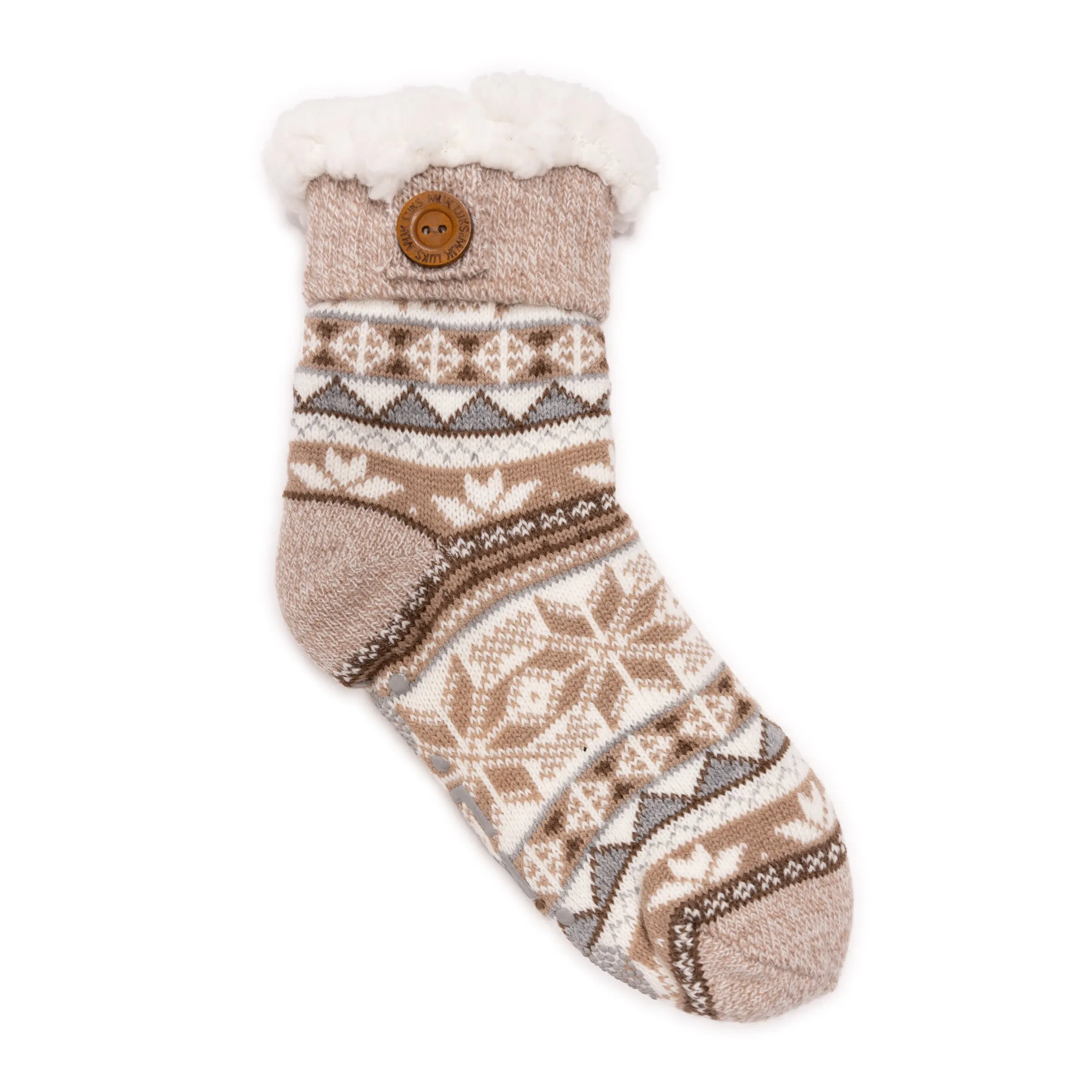 Women's Cuffed Cabin Sock with Button