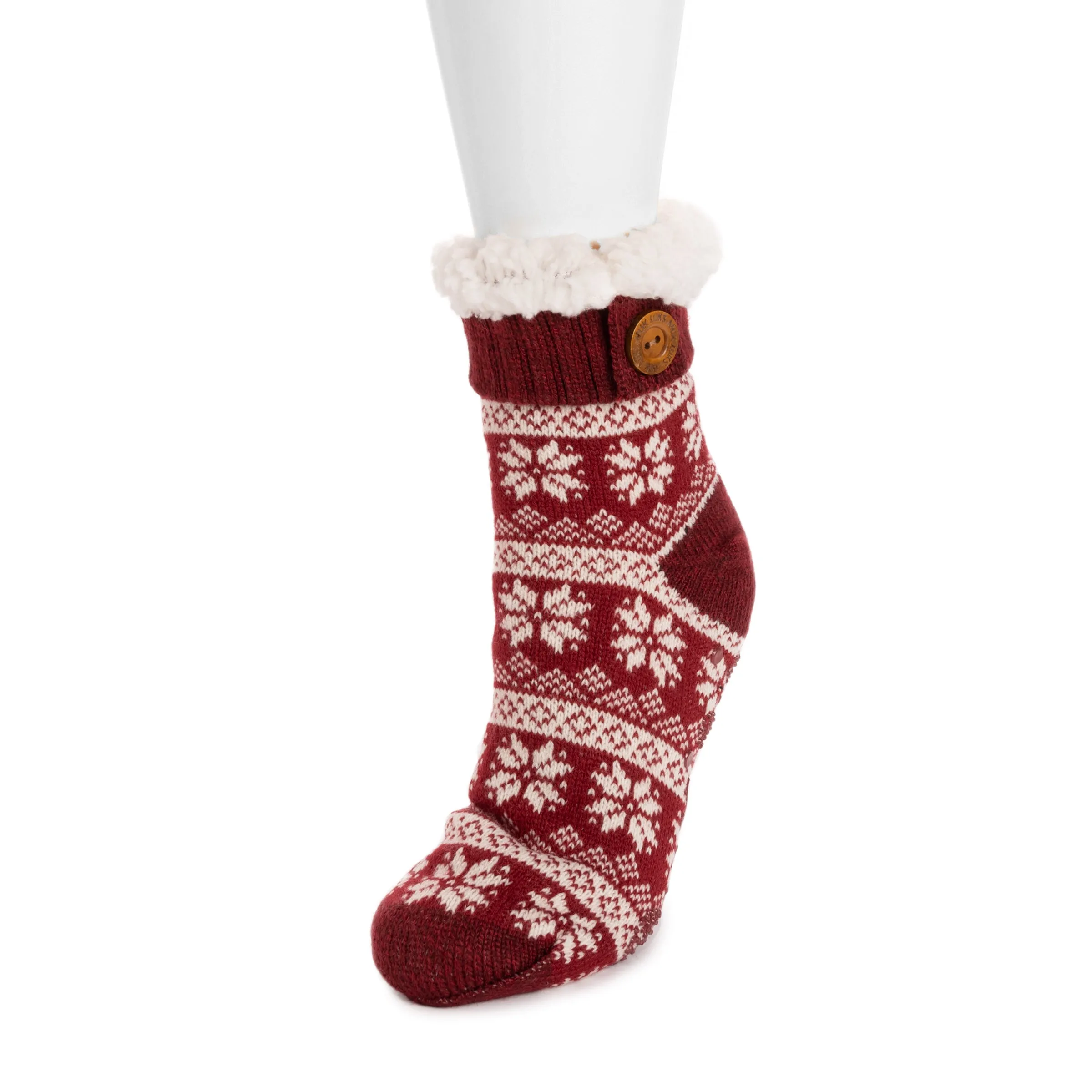 Women's Cuffed Cabin Sock with Button