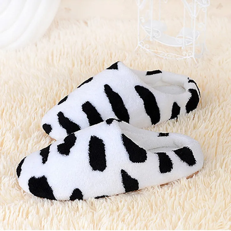 Women's Faux-Fur Slippers with Soft Suede Soles