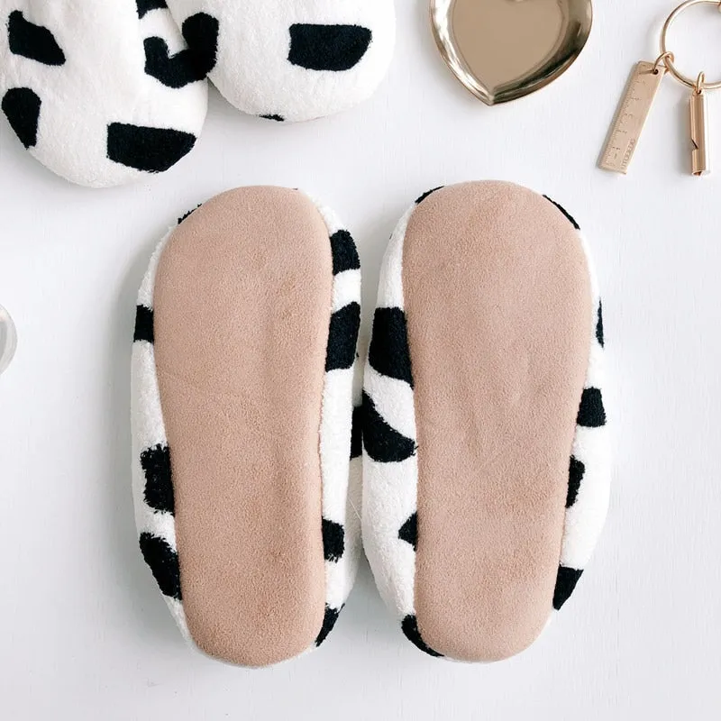 Women's Faux-Fur Slippers with Soft Suede Soles