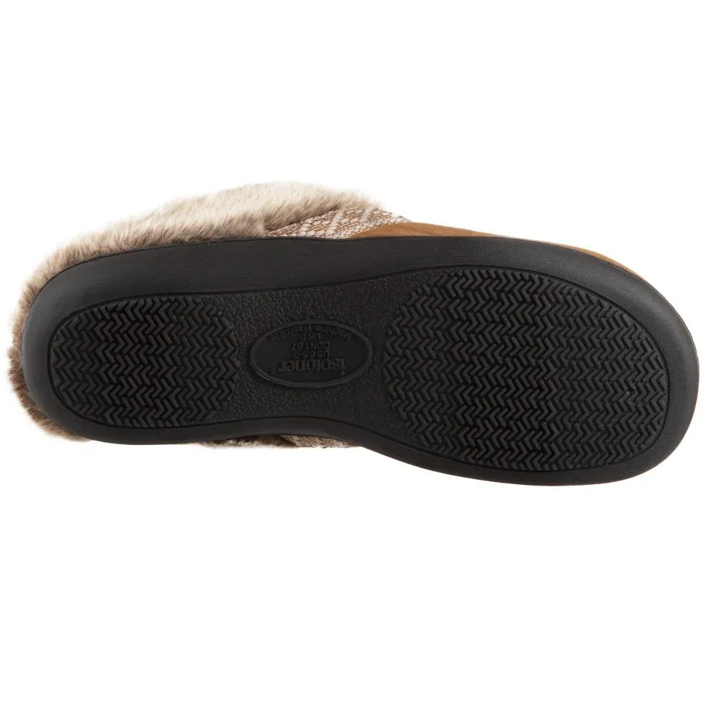 Women’s Isotoner Microsuede Basil Hoodback Slippers